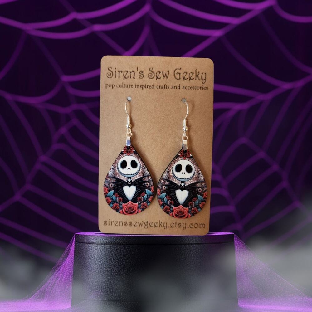 Jack Skellington Nightmare Before Christmas Earrings